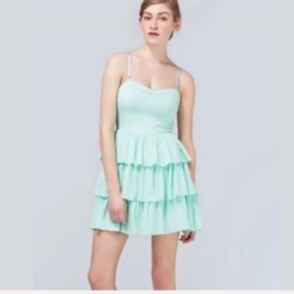 Aritzia Talula Orpheus Tiered Ruffle Dress